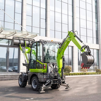 Promo Panas Mini Backhoe Loader Diesel 4X4 Multifungsi All-in-One untuk Pertanian Retroexcavadora