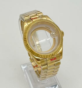 Cassa per Orologio 36/39mm in Acciaio Inossidabile con Ghiera <span class=keywords><strong>a</strong></span> Dente di Cane e Vetro Zaffiro Sintetico per Orologi Meccanici - Product Image 4
