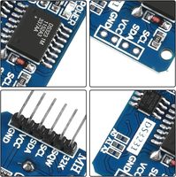 DS3231 AT24C32 IIC RTC Modul Jam Timer Modul Memori 3.3v-5v Plugin (Baterai Tidak Termasuk)