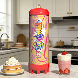 Bouteille de gaz CO2 haute pression pour crème fouettée, qualité alimentaire, stock US, pour la pâtisserie (gâteaux, pains) avec options personnalisées - Product Image 1