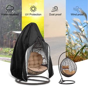 <span class=keywords><strong>Housse</strong></span> de chaise suspendue en osier imperméable, résistante aux intempéries, pour chaise d'extérieur - Product Image 2