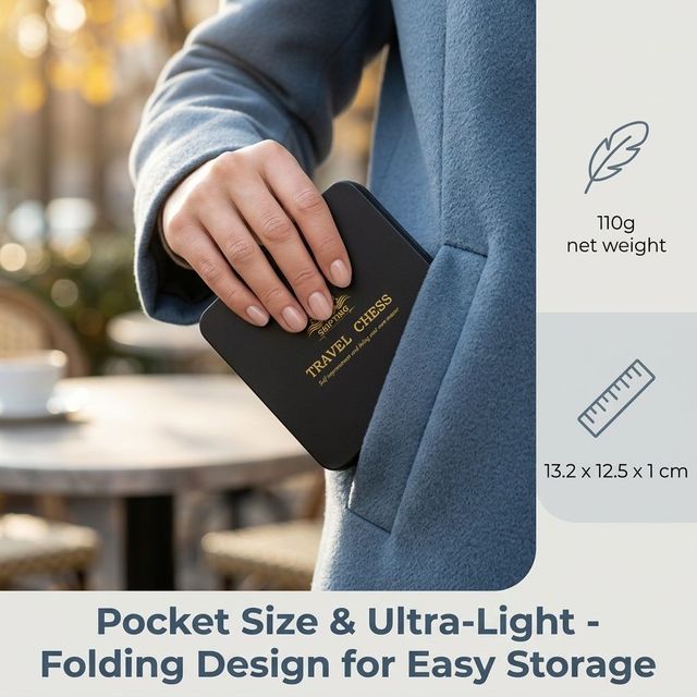 2.4cm King Mini Magnetic Chess Double Queens Tin Box Portable Travel Game Pocket Size Gift Set 1 Inch King Game Metal Box Set