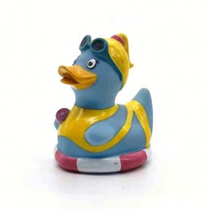 Pvc Baby <b>Bath</b> Float Pinch Called Sound Children's Playing Beach Toy Skateboard Duck - Product Image 3