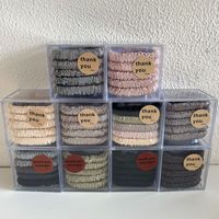 Lot de chouchous en satin doux et fins personnalisés, élastiques pour cheveux, attaches pour queue de cheval, accessoires capillaires pour femmes et filles