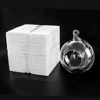 Bougie suspendue en verre transparent de 8cm 10cm 30g et porte-bougie Rglass pour des styles spéciaux personnalisés.