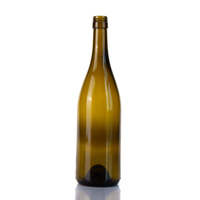 Bouteille de vin en verre de qualité alimentaire imprimée sur mesure avec bouchon à vis, finition mate givrée, 500/750 ml, pour le brandy et le vin