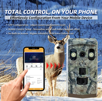 Caméra de surveillance de la faune avec suivi GPS par satellite, 32MP, flash IR à lumière blanche et IP68 pour une surveillance vidéo 4K 24h/24 et 7j/7