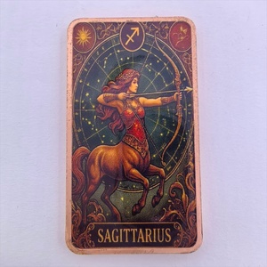 Lingotto di Rame da 1oz all'Ingrosso, 12 <span class=keywords><strong>Segni</strong></span> Zodiacali Personificati, Lingotto di Rame Puro 999 per Regalo di Compleanno e Collezione - Product Image 3