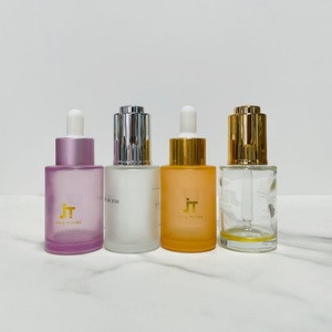 Luxury Matte Orange 1oz 1.7oz Glass Jar 30ml Dropper Serum <b>Bottle</b> 40ml 100ml 120ml Pump Cosmetics <b>Bottles</b> for Cosmetic Packaging - Product Image 6