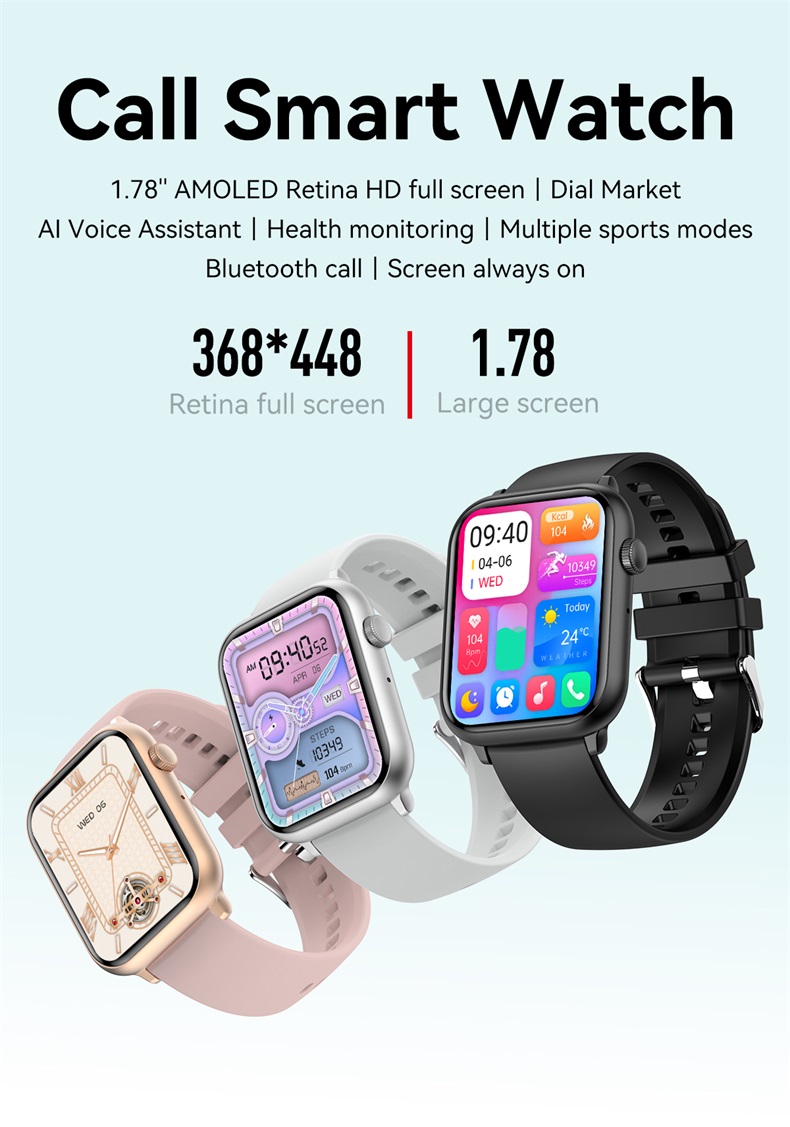 2023 Relojes Inteligentes AMOLED Smart Watch HK27 BT Call NFC Heart Rate Fitness Tracker Smartwatch