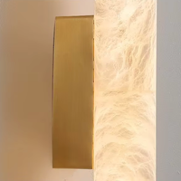 Applique murale cylindrique en marbre espagnol, luminaire mural LED moderne pour chambre, salon, couloir, hôtel