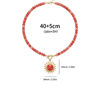Collier de perles style coquillage, chaîne réglable en acier inoxydable, bijoux empilables, pendentifs tendance, cadeau souvenir