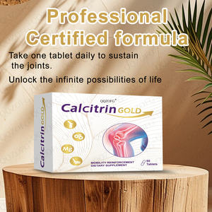 Ventas calientes OEM Calcitrina Gold Suplemento dietético para la fuerza ósea y articular Tabletas de calcio Suplemento de condroitina 60 cuentas - Product Image 5