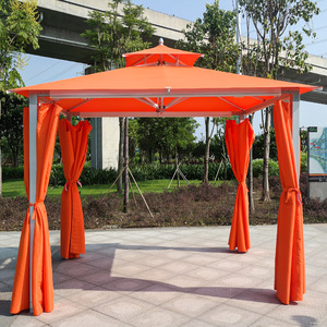 Proveedor Chino de Gazebos de Aluminio de Lujo Personalizados en Forma de X para Jardín con Toldo de Poliéster Resistente al Viento y para Exteriores, Gazebo de Fibra de Vidrio - Product Image 5