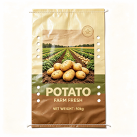 Sacs en PP économiques pour le transport des pommes de terre, sacs tissés standard pour pommes de terre, oignons, maïs, matériau recyclable