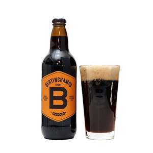 Cerveza Negra Bruné 50cl, Cervecería Belga Bertinchamps, Cerveza Artesanal, Ale Oscura 17P 80 EBC, Sin Aditivos, Sin Especias, Malta, Lúpulo, Botella 7% - Product Image 1