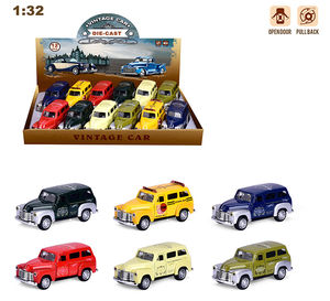 <span class=keywords><strong>Bus</strong></span> scolaire HY Chevy classique vintage en métal à l'échelle 1:32, jouet à tirer en arrière avec son et lumière, 2 portes ouvrables |   Direct d'usine - Product Image 5