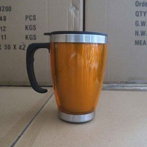 Red Stainless Steel Vacuum Insulated Tumbler With Lid For Travel Modern Design Double Wall <b>Thermal</b> <b>Mug</b> - Product Image 3