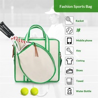 Sac de rangement personnalisé en toile pour raquettes de badminton et de tennis – Conception étanche pour l'entraînement en extérieur et les voyages