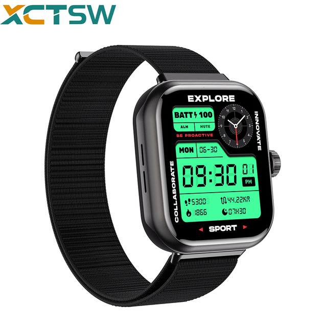 S339 Smartwatch 1.85-inch AMOLED Display GPS Fitness Tracker ATS3085S4 Chip for Calling IP68 Waterproof AI Voice Assistant