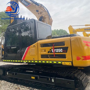 Sany รถขุด SY135 135C ตีนตะขาบไฮดรอลิกพร้อมเครื่องยนต์เกียร์ PLC กำลัง77kW 13.5ตัน - Product Image 3