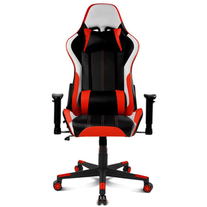 Sistema de bloqueo gratuito Chaise Silla Gamer Swivel Butterfly 2D Padding Premium Red Silla profesional para <span class=keywords><strong>juegos</strong></span> en acabado de carbono - Product Image 1