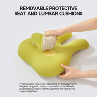Coussin lombaire confortable en mousse à mémoire de forme pour chaise de bureau ou de voiture, améliore la posture et soulage les douleurs dorsales