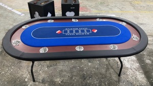 YH Professionnel折りたたみ式テキサスカジノカードゲームテーブル組み立てが簡単 - Product Image 4