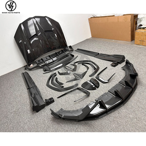 Kits de Conversión de Carrocería de Fibra de Carbono Estilo Topcar para Lambo URUS 2018-2019, Difusor, Faldones Laterales, Alerón, Capó, Piezas de Auto - Product Image 3