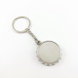 Décapsuleur de bouteille en alliage de zinc en forme de bouchon de bouteille, avec logo personnalisé, pour les hôtels, la maison, les boissons gazeuses, les jus, porte-clés - Product Image 2