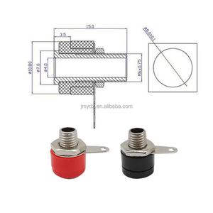 Prise banane 4 mm, borne de connexion banane 312A, accessoires audio, rouge/noir/bleu/vert/jaune - Product Image 3