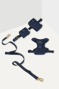 Tas Selempang/Pinggang Jala Bernapas Sederhana Solid dengan Rilis Cepat, Bahan Denim Logo Merek Mewah Kustom, Tali Anjing Bebas Genggam - Product Image 4