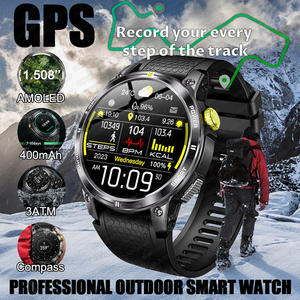 2025New Outdoor Professional GPS Trayectory Smart Watch 1,5 "Pantalla HD Pulsera impermeable BT Call Smartwatch Hombres para Android IO - Product Image 2