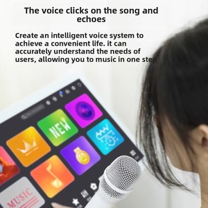 Chenisok V62 profesyonel ses ev Karaoke Jukebox <span class=keywords><strong>Set</strong></span> dinamik oyun mikrofon & ev KTV için tam <span class=keywords><strong>Set</strong></span> amplifikatör hoparlörler - Product Image 5