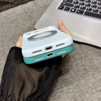 Coque de téléphone magnétique givrée simple avec support rotatif à 360°, en silicone couleur unie, anti-chute pour iPhone 18 17 ProMax