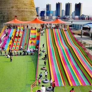 Tobogán Arcoíris Familiar, Juego de Pista de Esquí Seco para Niños y Padres, con Material Plástico para Zonas Turísticas y Paisajes - Product Image 1