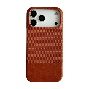 Funda de teléfono de cuero PU de negocios magnética para <span class=keywords><strong>iPhone</strong></span> 17 16 15 funda trasera de teléfono con textura mate de empalme para Google Pixel para Samsung - Product Image 1