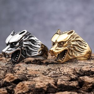 Wolf người đàn ông thiết kế thép không gỉ Hip hop vòng bezel thiết lập Inlay Biker <span class=keywords><strong>Viking</strong></span> phụ kiện acero inoxidable anillos cho món quà - Product Image 5