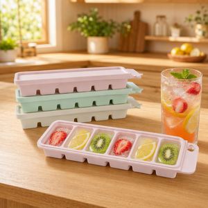 Bac de congélation en silicone alimentaire pour aliments pour bébés, 6 cavités de 30 ml avec couvercle, récipient de stockage à démoulage facile pour purées et sauces - Product Image 6