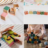 Bloques de Madera Pequeños Personalizados sin Acabado, Cubos de Madera en Blanco para Manualidades, Conteo, Alfabeto, Sellos, Dados, Juguetes Educativos y para Baby Shower
