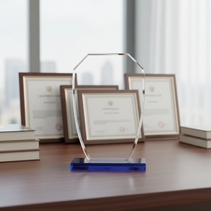 Adorabile Trofeo in Cristallo Piccolo, Premio Dolce per gli Sforzi dei Bambini, Trofeo in Vetro UV per Giochi Scolastici, Riconoscimento per Giovani Partecipanti - Product Image 1