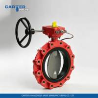 Vanne papillon DIN Carter en acier au carbone, fonte ductile, acier inoxydable, à brides, manuelle, pneumatique, électrique, à vis sans fin