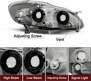 Convient pour <span class=keywords><strong>Toyota</strong></span> <span class=keywords><strong>Corolla</strong></span> 2003-2008, abat-jour de phare avant, ensemble avant. - Product Image 3