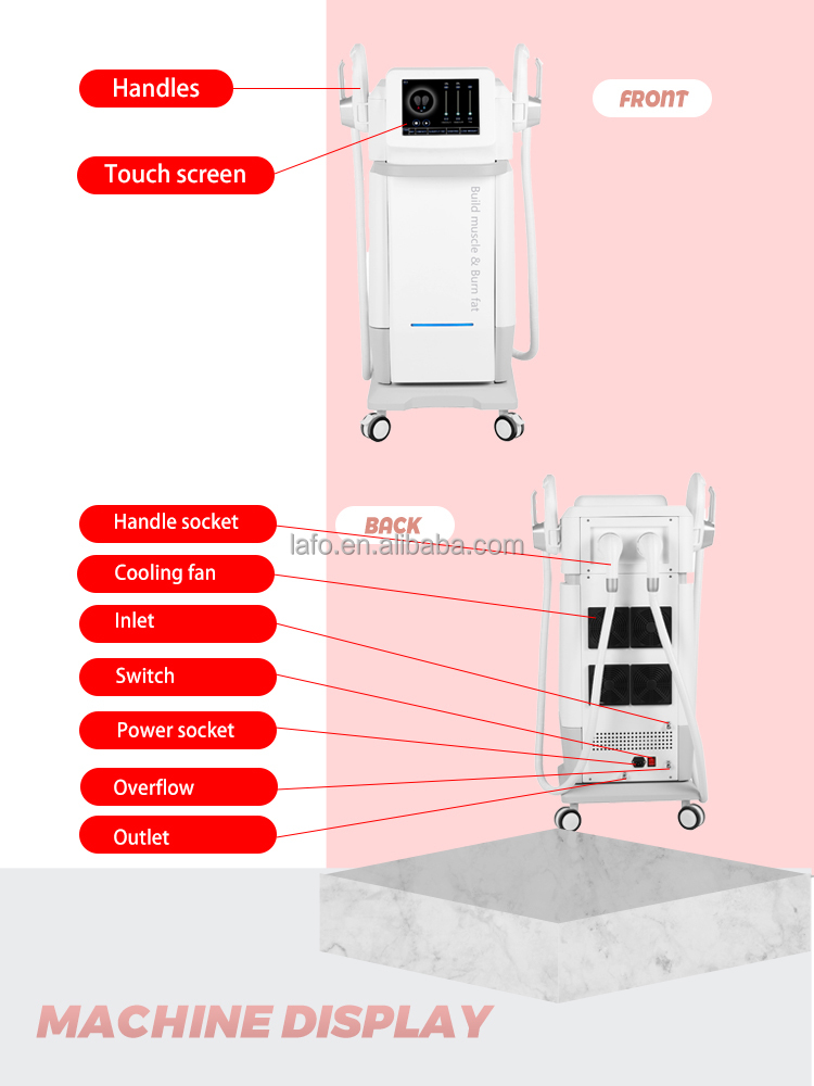 Non Invasive Electromagnetic Beautiful Muscle hiemt RF fat contouring slimming muscle stimulation LF-448C