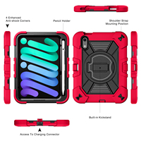 Étui robuste OEM pour iPad Mini 8, coque antichoc avec béquille et support pour stylet pour tablette iPad Mini 8