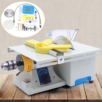 750W 110V équipement lapidaire multifonctionnel scie à table meuleuse polisseuse mini scie à table pour couper les roches