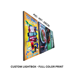 Impression de bannières en PVC PET rétroéclairé en couleur pleine, taille personnalisée, pour enseignes lumineuses - Product Image 1