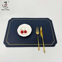 Sets de dessous-de-plat universels pour restaurant, écologiques, en PVC plastique de luxe, résistants à la chaleur, personnalisés, imprimés, pour table de cuisine