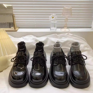 British High-End Retro <b>Style</b> Women's <b>Walking</b> <b>Shoes</b> Four Seasons Casual Wear with Thick Heel - Product Image 1