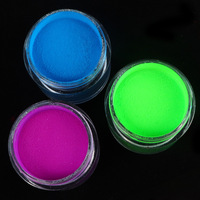 Poudres de pigments néon, fluorescents, ongles acryliques, pot, 9 couleurs, ml